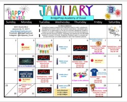 January 2022 Activities Calendar